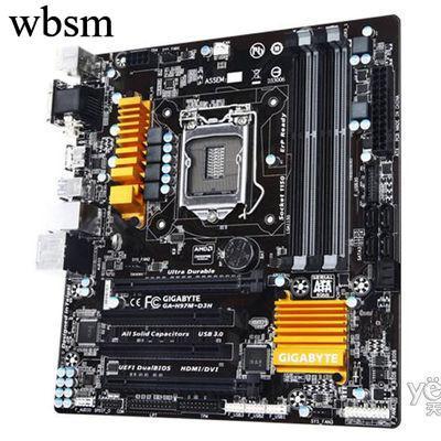 [คอลัมน์เมนบอร์ด] Gigabyte/Gigabyte H97M-D3H 1150 Pins รองรับ I7 4790K DDR3 หน่วยความจํา MATX บอร์ดข