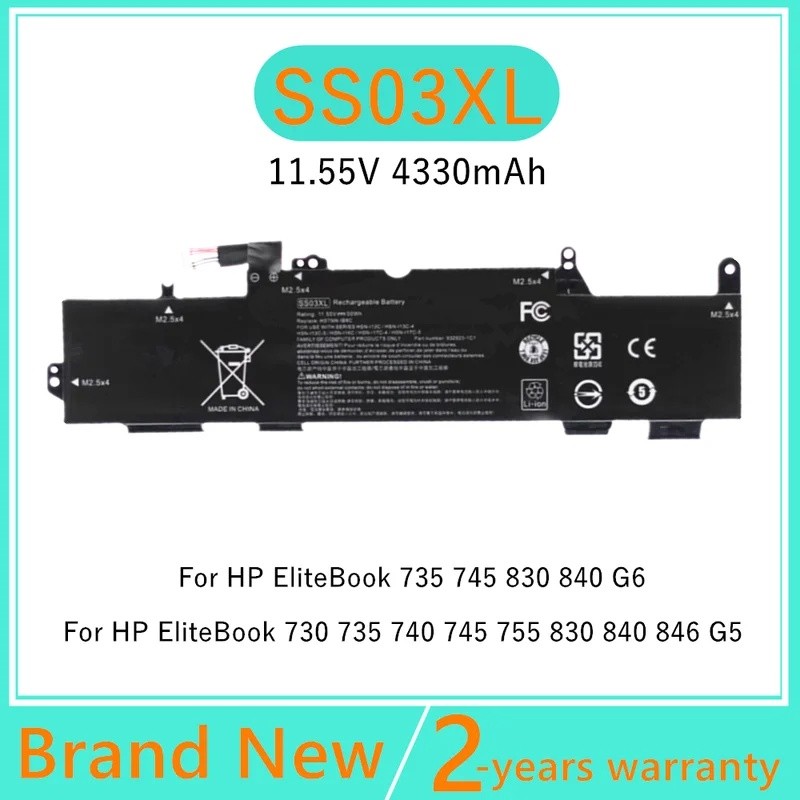 SS03XL แบตเตอรี่แล็ปท็อปสําหรับ HP EliteBook 730 735 740 745 755 830 840 G5 HSTNN-LB8G HSTNN-IB8C HS