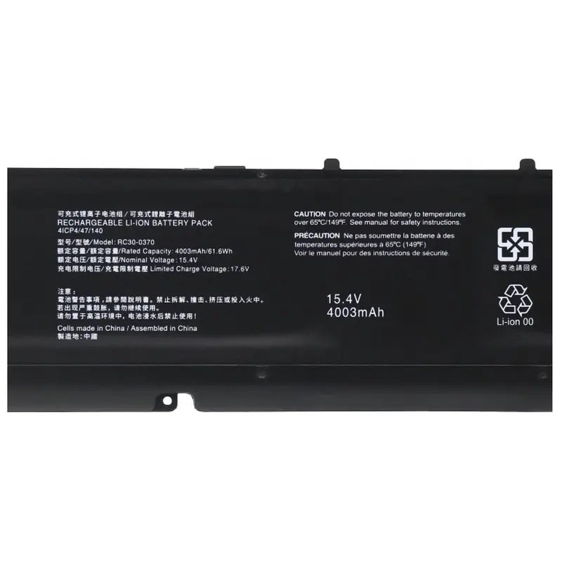 สําหรับ Razer Blade 14 2021 2022 RZ09-0368 RZ09-0427 RZ09-0370AE23 RZ09-0370BEA3-R3U1 15.4V 61Wh RC3