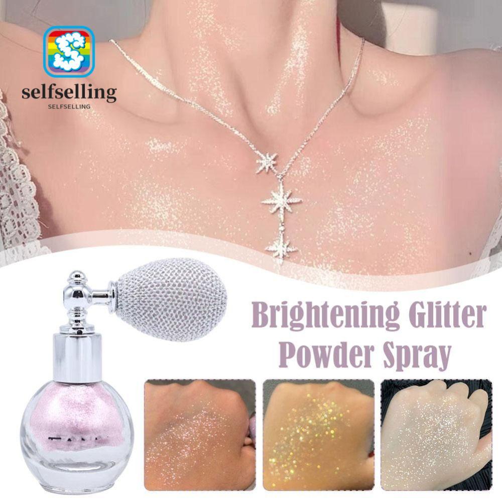 SELFS Diamond High Gloss Glitter Spray Fine Shimmer Air Bag Shiny Powder Brightening Fragrance-Infus