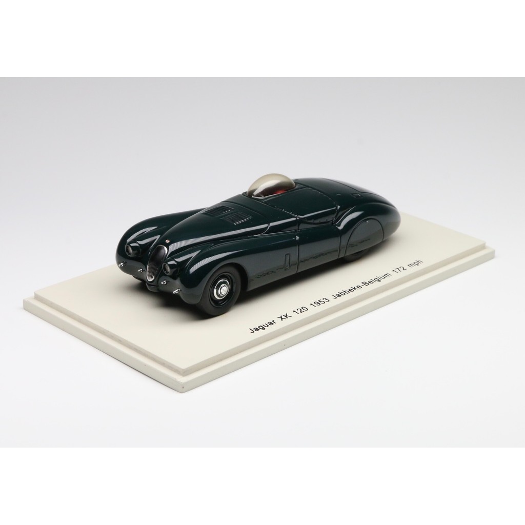 Spark 1/43 Jaguar XK120 53 เบลเยียม Speed Recording Car ธีมหายากมาก แพ็คเกจเดิมครบชุด สีรถเป๊ะมาก บร