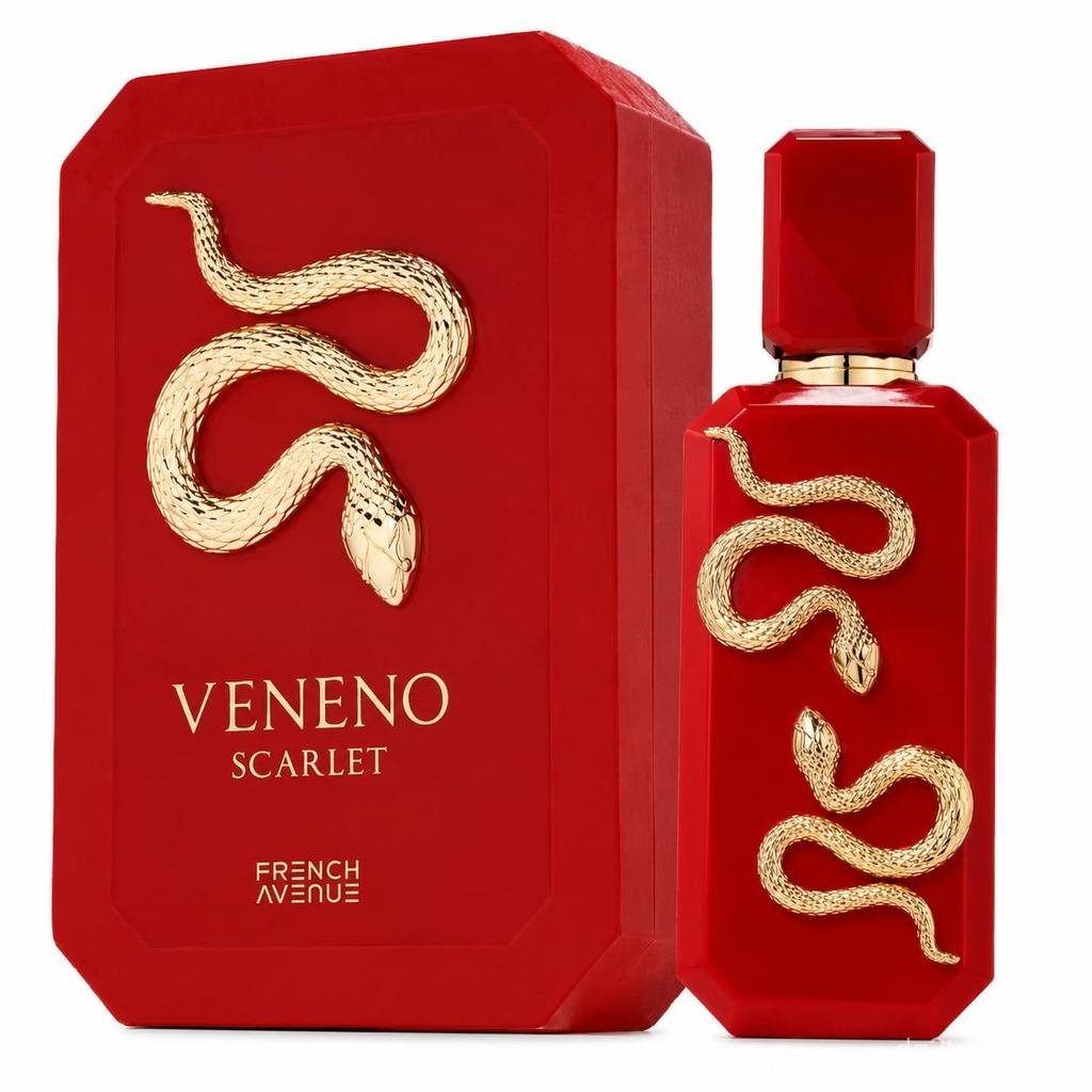 French Avenue Veneno Scarlet EDP สําหรับผู้หญิงและผู้ชาย 3.4 ชั้น Oz/100ml