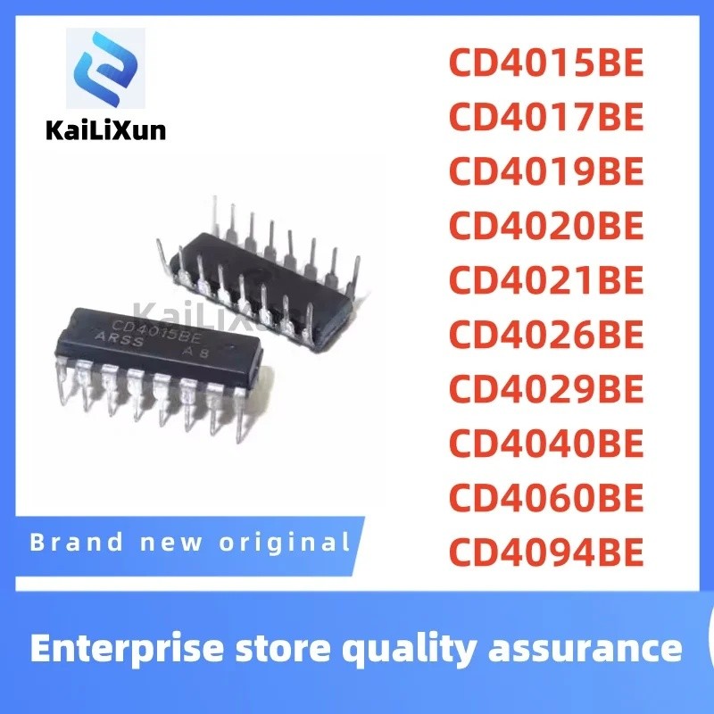 1-5PCS CD4015BE 4017 4019 4020 4021 4060 4026 4094 4040 4029 DIP16 ขายส่งชิปic