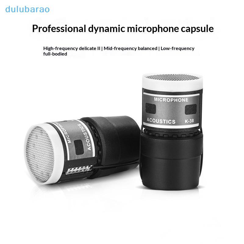 [DUL] 1 ชิ้นไมโครโฟนแบบไดนามิกไมโครโฟน Core Capsule สําหรับ K38 แบบมีสายไร้สาย Professional Mic เปลี