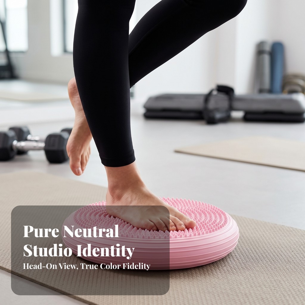 Inflatable Balance Cushion Textured Inflatable BALANCE Disc Wobble Cushion แบบพกพา Stability Disc ท่