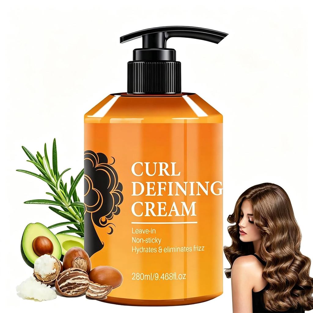 Curl Dinning - Hydrating Argan Oil Hair Mask Curl สําหรับเสริมผมหยักและผมหยิก, Dothing Curling s Det