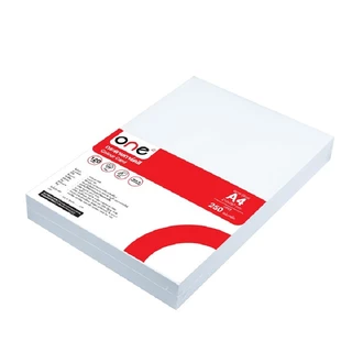 ONE กระดาษการ์ดสี A4 120 แกรม สีขาว แพ็ค 250 แผ่น