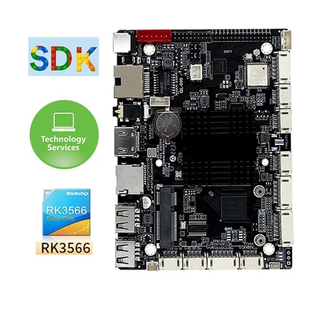 ISNM แผงวงจร Android ใหม่และเมนบอร์ดวิทยุพร้อม RAM DDR 64 GB ตามบน Rockchip RK3566 สําหรับการใช้งานก