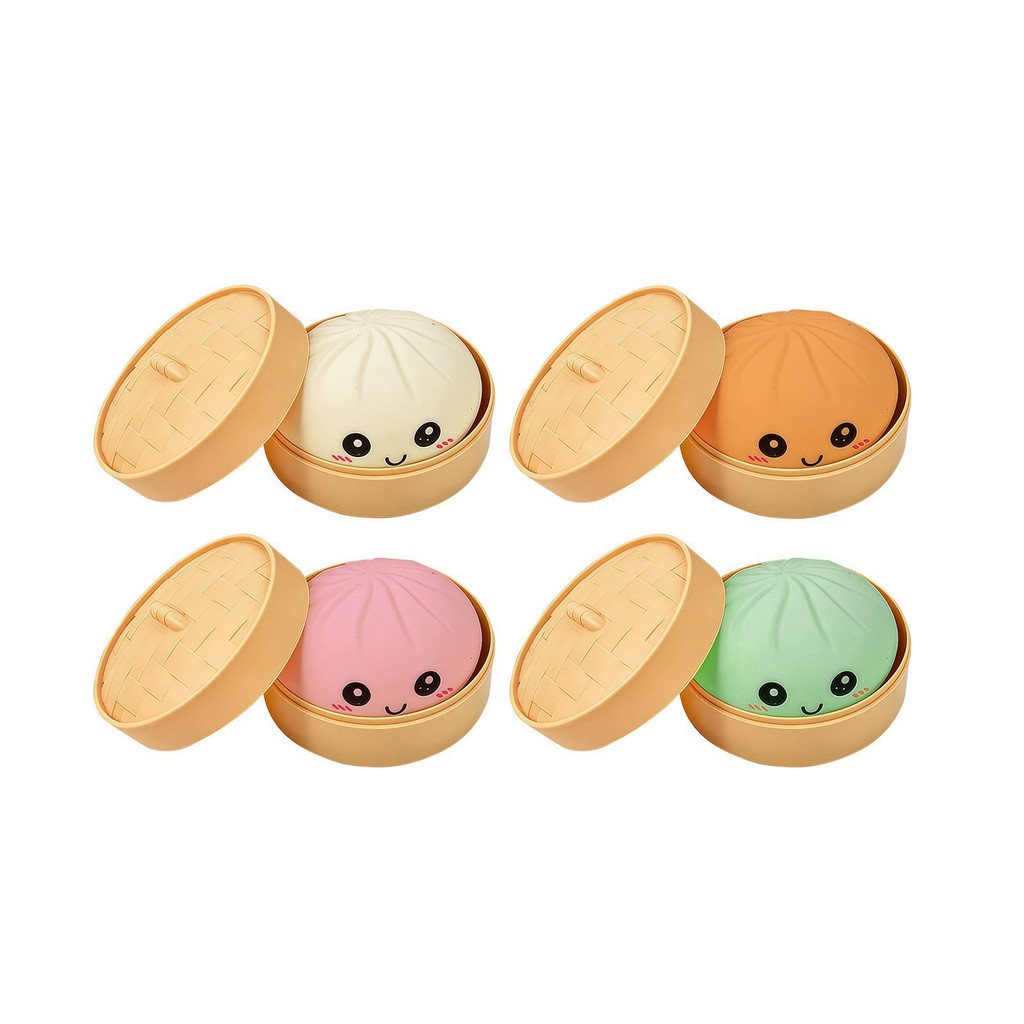 [ของเล่นบีบอัดฮาโลวีน] การบีบอัดข้ามพรมแดนหน้ายิ้มที่มีสีสันจําลองหวดซาลาเปานึ่งใหญ่หยิกเพลงน่ารักพิมพ์อีโมติคอนด่วนรีบาวด์อาหารของเล่นไอน้ํา