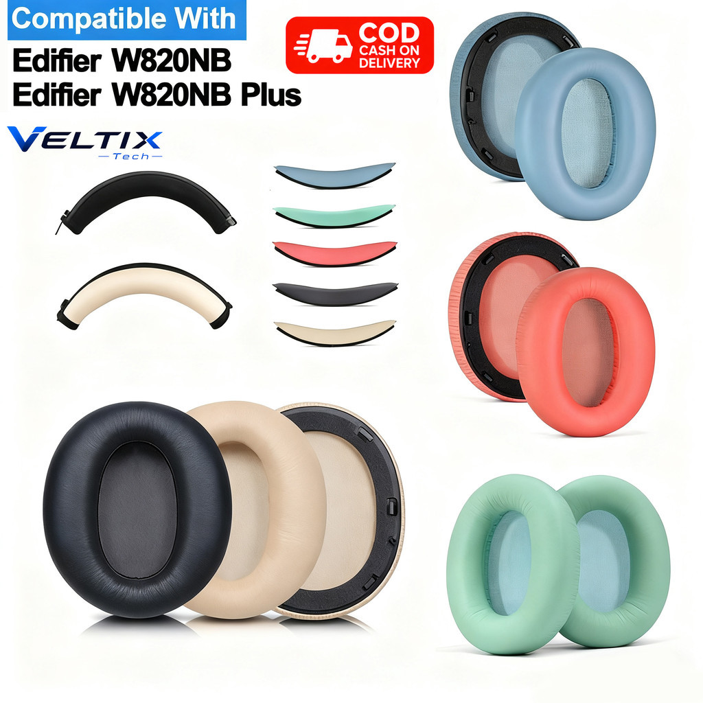 หูฟังหู Pad สําหรับ Edifier W820NB / W820NB Plus ชุดหูฟัง Headband ฝาครอบ Earpad เบาะฟองน ้ ํา Earmu