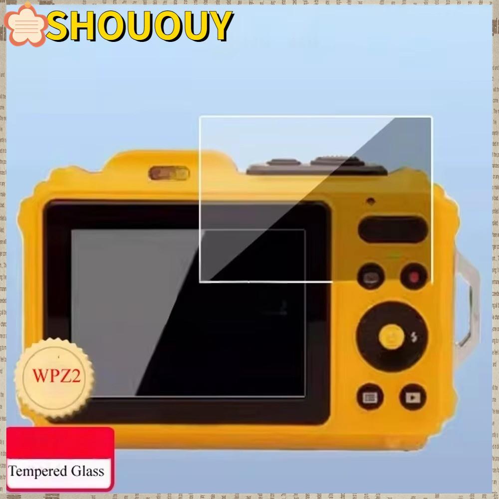 SHOUUY ฟิล์มกระจกกล้อง, อุปกรณ์เสริมกล้องสําหรับ Kodak WPZ2 กล้องกระจกนิรภัยหน้าจอ, แบบพกพา 9H หน้าจ