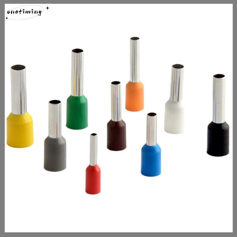 Onetimingsuper5p Ultimate 1000 ชิ้น Tubular Crimp Terminals E0508 E7508 สําหรับการเชื่อมต่อลวดที่ปลอ