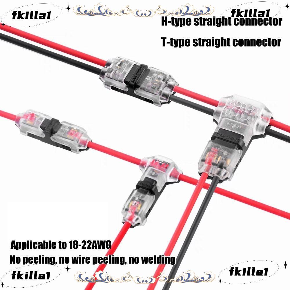 FKILA 1 ชิ้นสายไฟ Crimp,สําหรับสายไฟ 8-22AWG Pluggable Wire Connector,กันน้ํารถเชื่อมต่อ Quick Splic