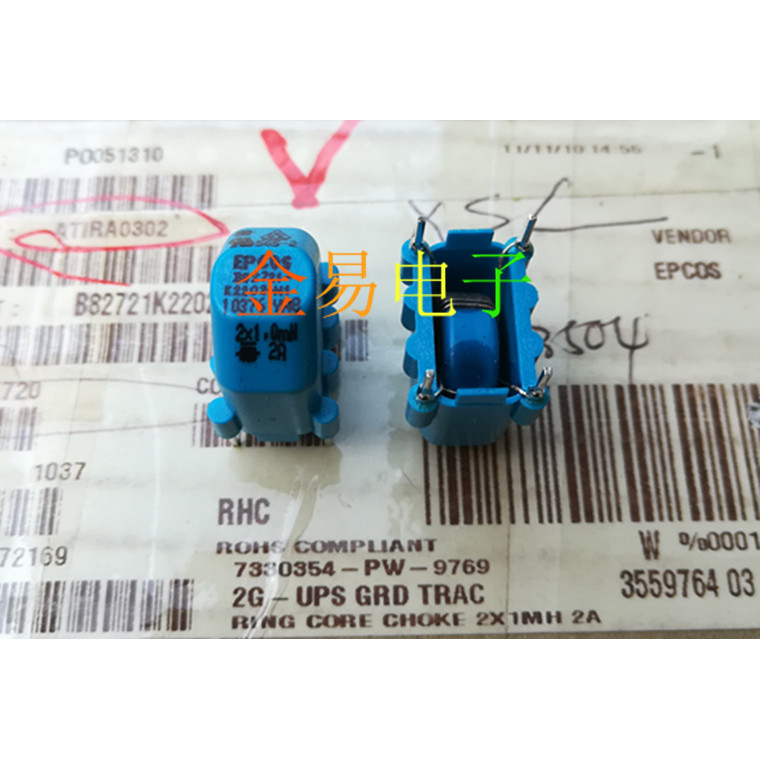 ยี่ห้อใหม่นําเข้า EPCOS โหมดทั่วไปเหนี่ยวนํากรอง Coil B82721K2202N1 2X1.0MH 2A