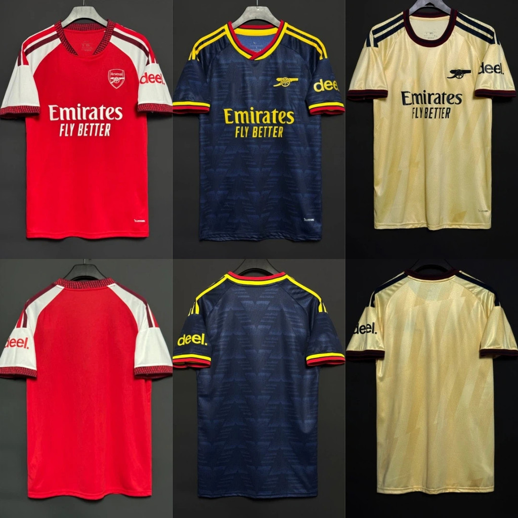 26-27 Club Fan Edition Rsenal Home Away Second Away Jersey S-XXXXL
