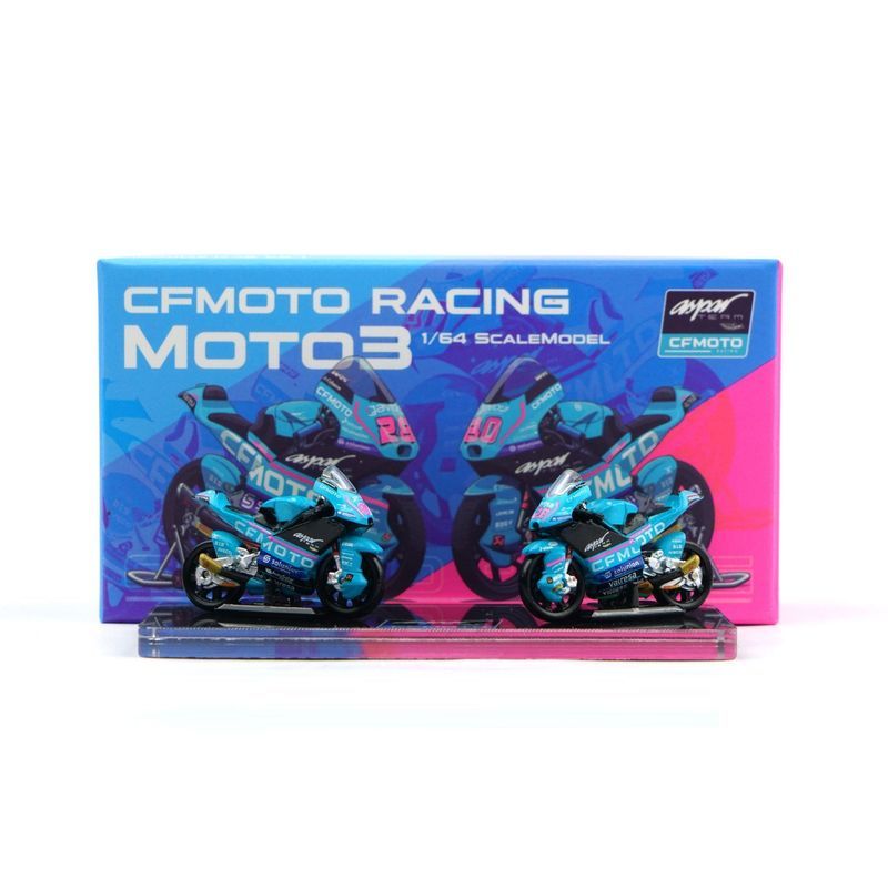 [Tuoyi] 1/64 รถจักรยานยนต์รุ่น CFMOTO RACING Moto3 Championship Championship Car Miniature Model