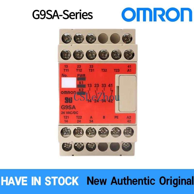 Authentic OMRON G9SA Series Safety Relay Unit 301 321-T075 EX031-T075 501 24VAC/DC DIN Rail Mount