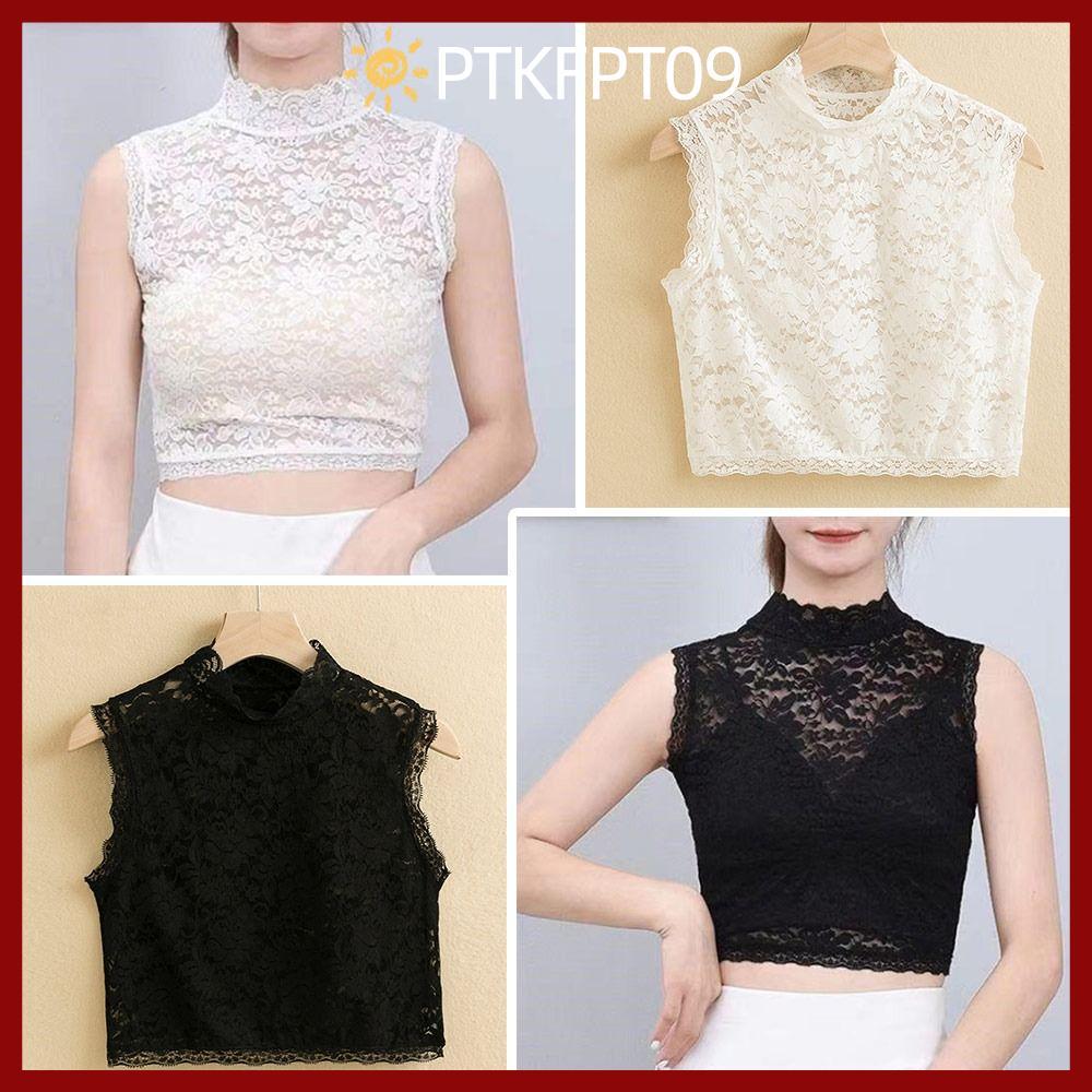 PTKFPT09 ปลอกคอปลอม Vintage Lace Classic Women Blouse Collar
