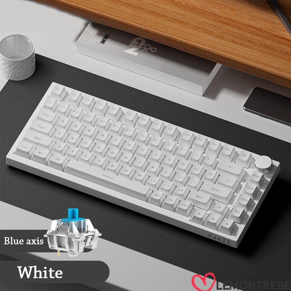 LEMONTREE Gaming Keyboard, Silent Backlit Mechanical Keyboard, AK820 พร้อม Knob 82-Key Wired Keyboar