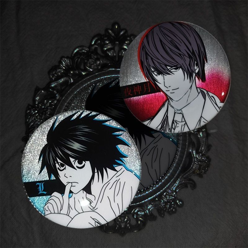 DEATH NOTE/Yagami/DEATH Notes สินค้า Yagami Moon L58mm Badge โฮมเมด/Xue