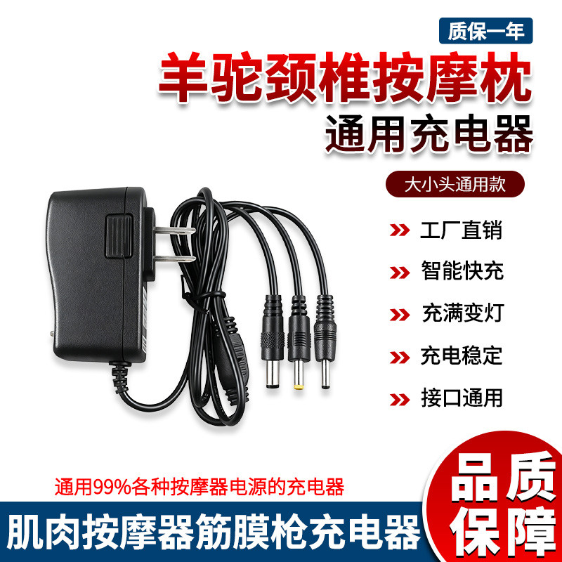 5V12V2A3A4A Alpaca กระดูกสันหลังส่วนคอคอ u-Shaped หมอนนวดเอวนวดสายไฟอะแดปเตอร์ Charger