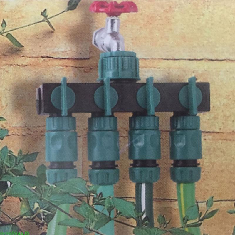 Jenniferaa 4 Way Garden Hose Splitter ตัวเชื่อมต่อรดน้ํา Garden Tap Water Splitter สําหรับชลประทานน้