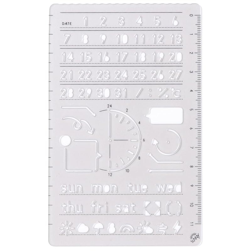 Iroha Publishing SUNNY TEMPLATE Planner Ruler