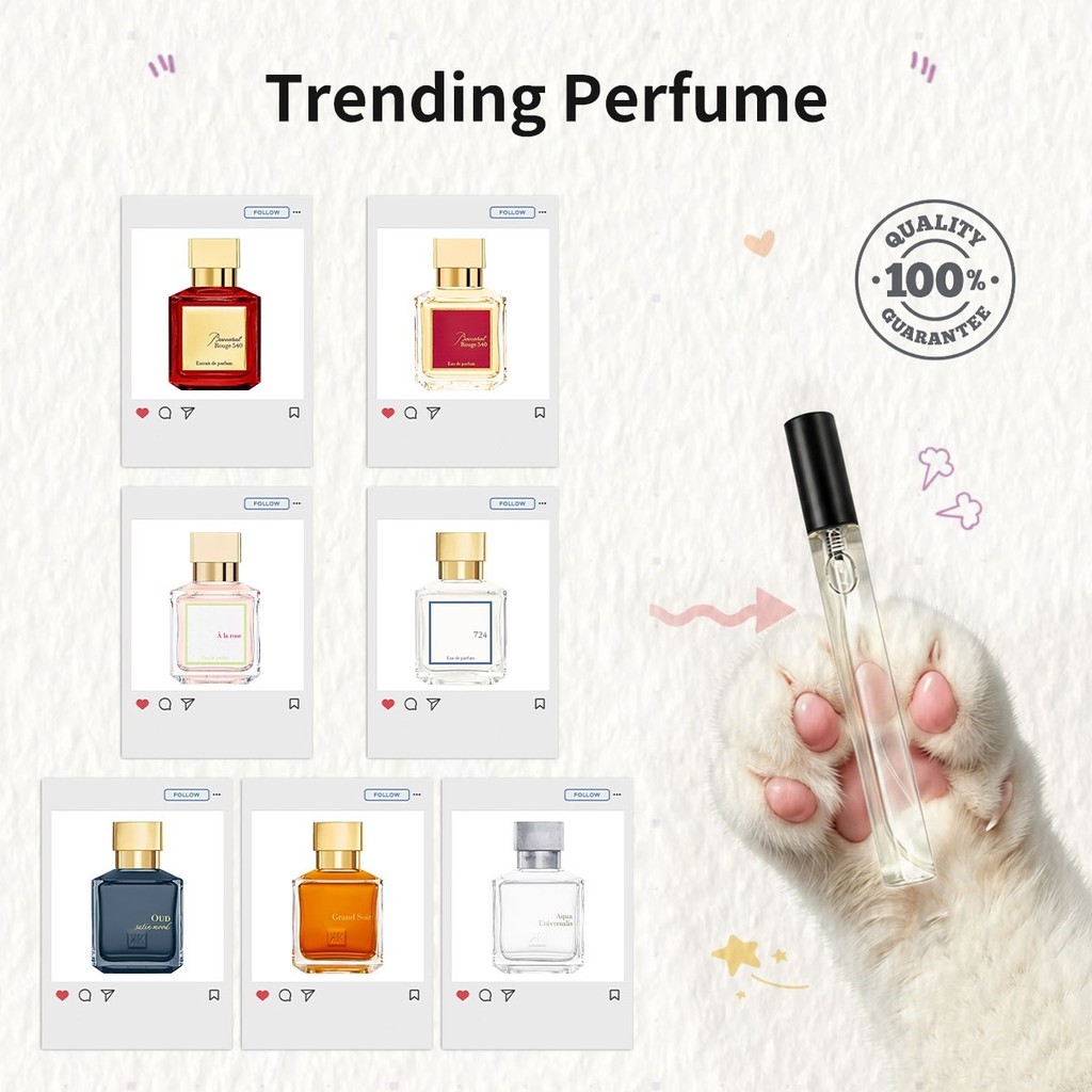น้ำหอมแบ่งขาย 540 & A La Rose  &724 EDP/ EDT 15ml  น้ำหอมยูนิเซ็กซ์ พร้อมส่ง