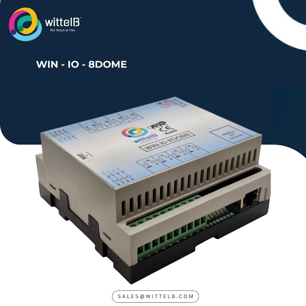 XA3M WIN-IO-8DOME 8-Port AC/DC Digital Output Relay Module Modbus TCP Ethernet สําหรับอุปกรณ์อุตสาหก
