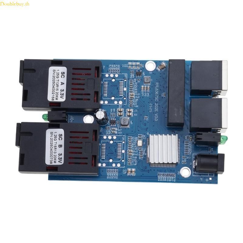 Doublebuy Ethernet Fiber Switch Gigabit 2G2E Optical Media Converter 2x10 100 1000