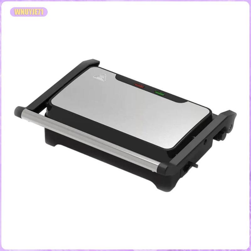 [wnuyje71] Panini Press Grill 750W เครื่องทําขนมปังสําหรับเบอร์เกอร์สเต็กอาหารเช้า