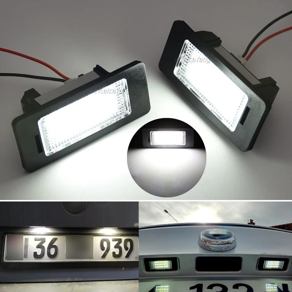2 ชิ้น Canbus Led จํานวนแผ่นโคมไฟป้ายทะเบียนสีขาวสําหรับ BMW E39 M5 E70 E71 X5 X6 M5 E90 E92 E93 M3 