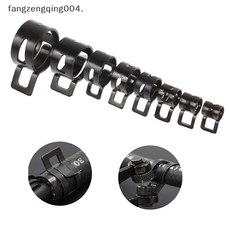 F4TH 10 ชิ้นท่อ Clamps การใช้สายยาง Water Clamp Hoops Air Tube Fastener ฤดูใบไม้ผลิคลิปเส้นผ่านศูนย์