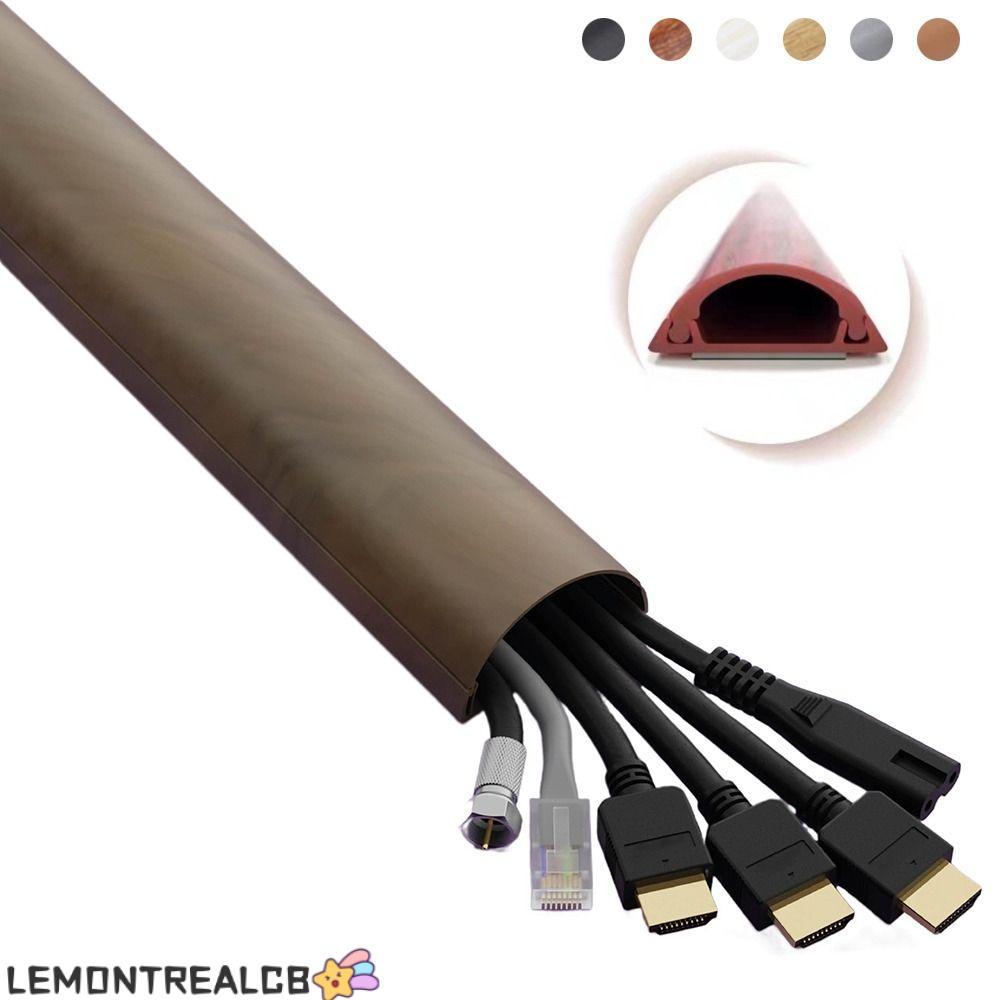 LEMONTREALCB มุมสายเคเบิลคอนซีลเลอร์,สีสามเหลี่ยมสาย Hider, Professional 100 ซม.ไม่เจาะฝาครอบลวด PVC