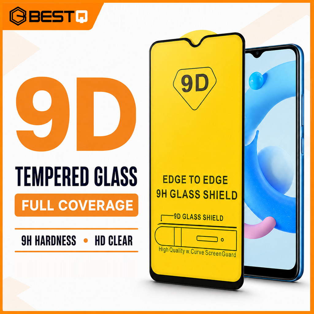 BestQ 9D กระจกนิรภัยป้องกันหน้าจอสําหรับ Oppo A7 A12 A53 A73 A93 F5 F7 F9 R17 PRO F11 Reno 2 2F 3 6.