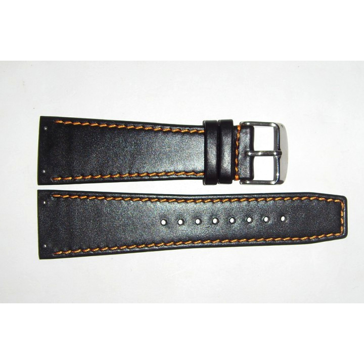Substitute ellesse Aix Watch สายนาฬิกาหนังแท้ Double-Hole Screw Punch Screw Hole Strap