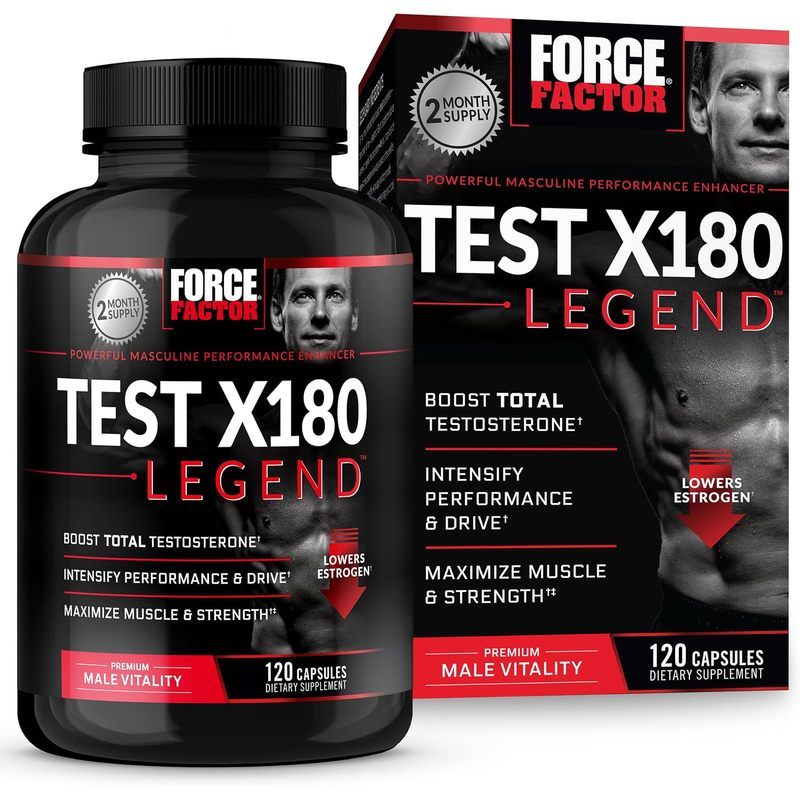 Force Factor Test X180 Legend Testosterone Booster สําหรับผู้ชาย