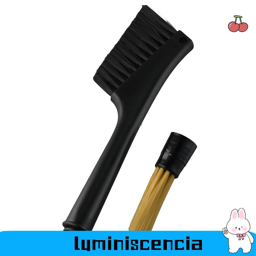 LUMINESCIA Bar Espresso Brush, PP+PET Black Coffee|แปรงทําความสะอาดอเนกประสงค์สองหัว Pappus Bean Gra