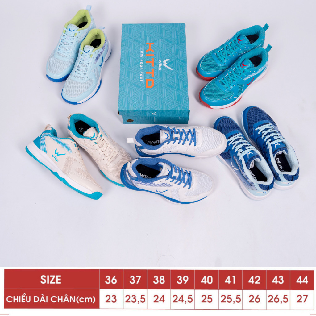 แบดมินตัน ดองบอล รองเท้ากีฬาวอลเลย์บอล.Wika Kitto พื้นรองเท้า EVA 3 ชั้น Unisex ของแท้