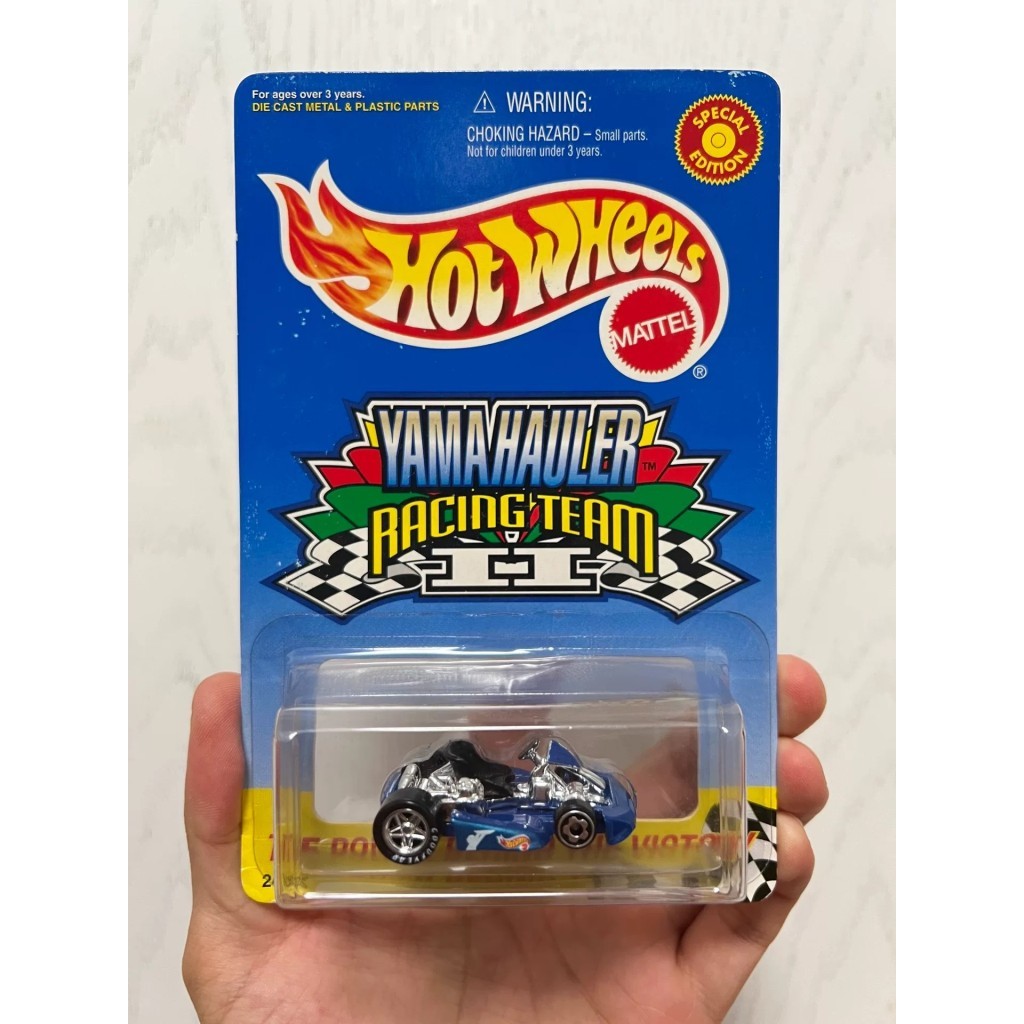 [现货]风出轮火老卡Golden GoCart卡进口,定制,送保护壳,1999 Hot Wheels Yamahauler Racing Team II Shelf Exclusive Golden 