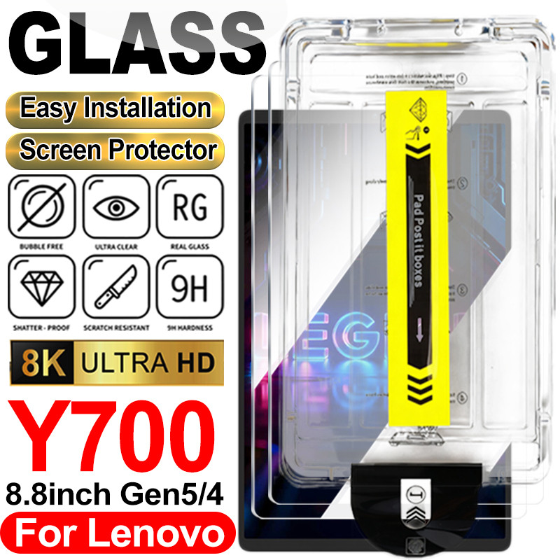 ป้องกันหน้าจอติดตั้งง่ายสําหรับ Legion Y700 Gen 5 Gen 4 2026 8.8 นิ้วกระจกนิรภัยสําหรับ Legion Y700 