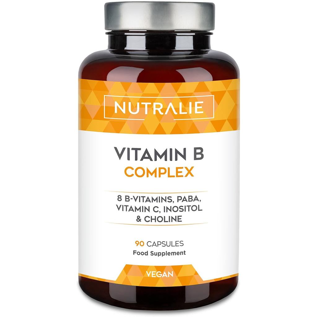 วิตามินบีคอมเพล็กซ์ + วิตามินซี - Dosage สูง - 8 วิตามิน BC Inositol Choline PABA - วิตามินบีสมบูรณ์
