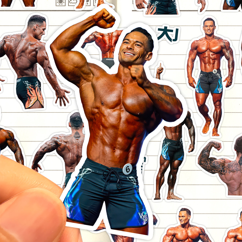 Jeremy Buendia สติกเกอร์ HD กันน้ํา IFBB ฟิตเนสนักกีฬา Jeremy Buendia วางภาพวาด