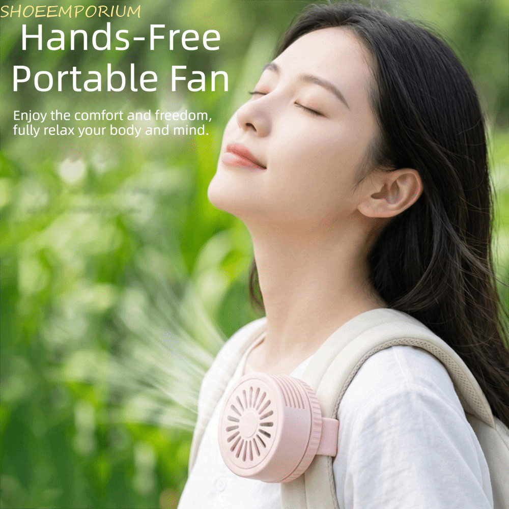 SHOEEMPORIUM Clip Fan, Small Whirlwind Card-Holding Portable Fan, Miniature Portable Compact Mini Fa