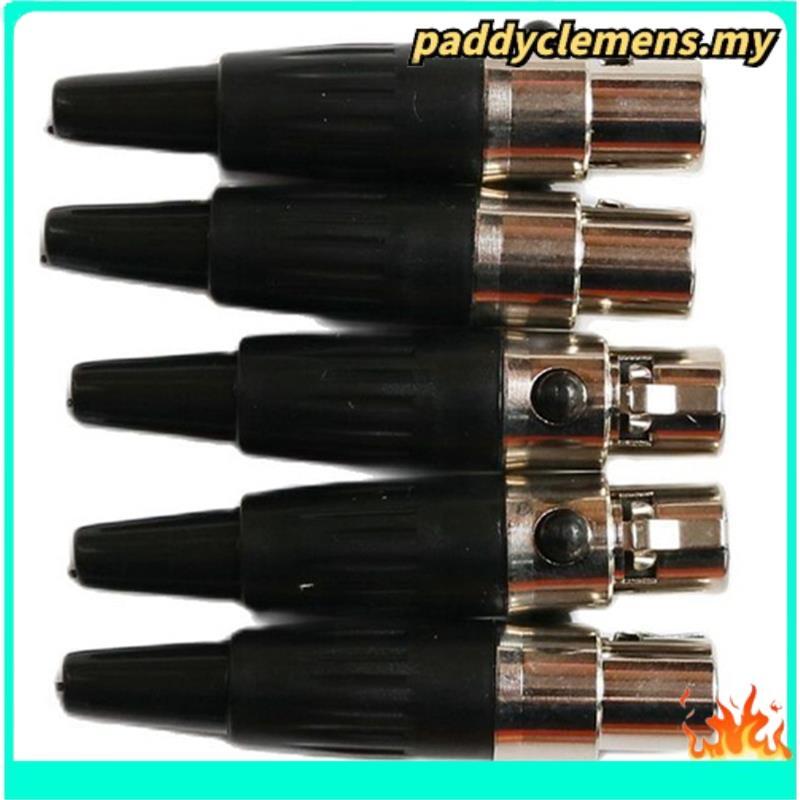 อะไหล่สําหรับไมโครโฟน EV 5 ชิ้น TA4F Mini 4Pin XLR Connector Kit DIY เชื่อม