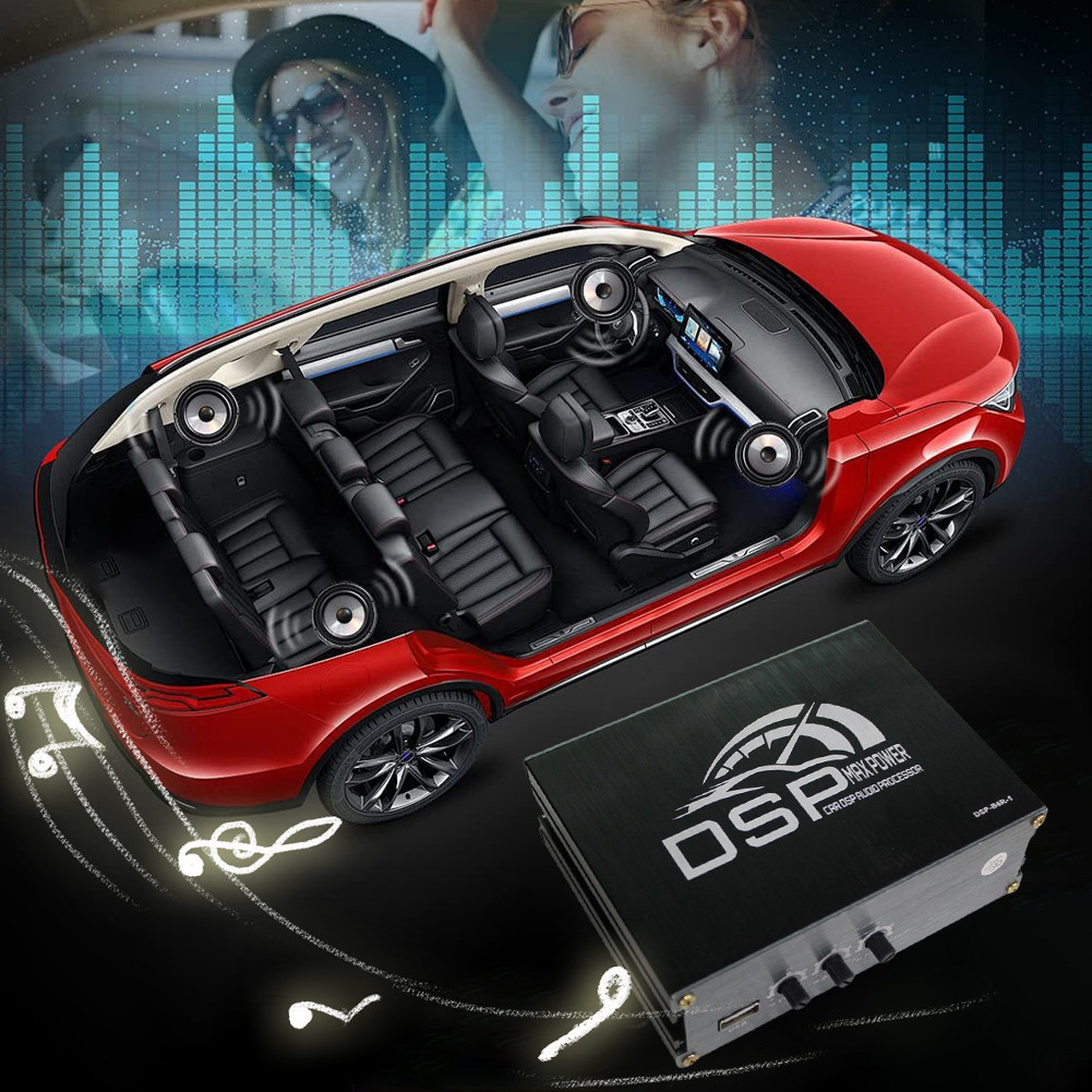 โปรเซสเซอร์เสียงดิจิตอลเสียง 4x50W รองรับการควบคุม APP สําหรับรถยนต์ [rgboutdoor.th]