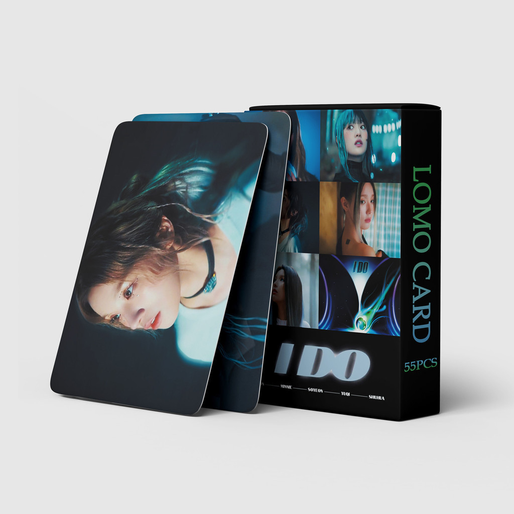 55 GIDLE การ์ด LOMO ตัวเดียว Minnie Xiaojuan KPOP นําเสนอภาพถ่าย LOMO
