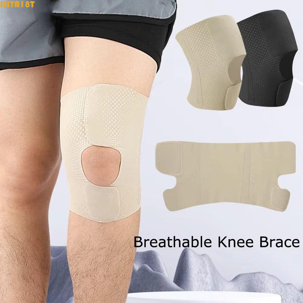 ISITA18T วงเล็บเข่า, ปรับเข่าสนับสนุนการบีบอัดเข่าแขน,กีฬากลางแจ้งด้านข้าง Stabilizers Breathable Anti Slip กีฬาเข่า Pads วิ่ง Gym