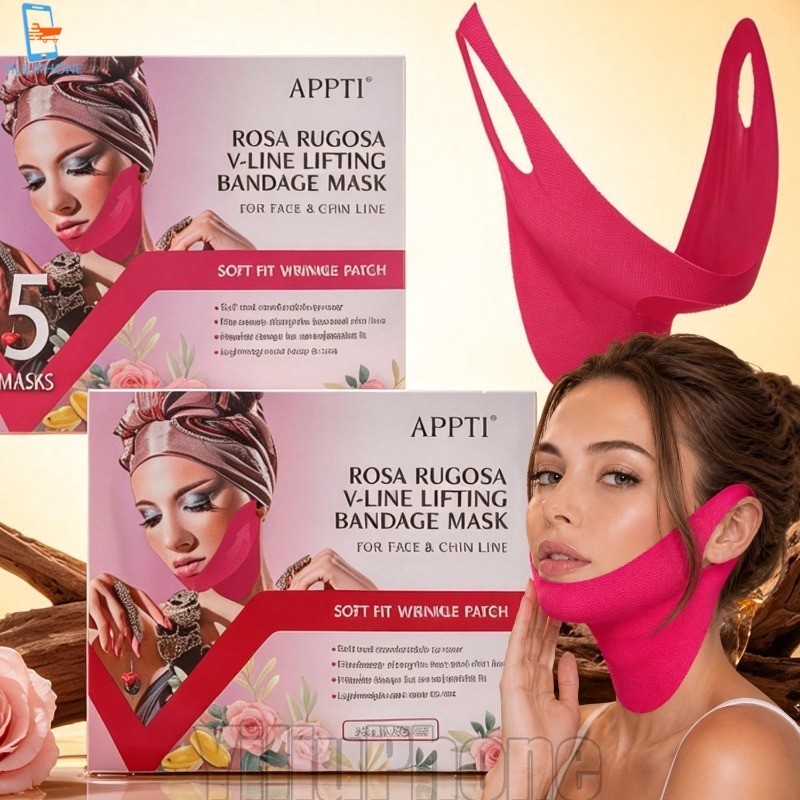 [Bless] 5 ชิ้น Ear-Loop V-Line Slim Face Mask - Chin Up Patch - Hydrating, Moisturizing - Face Slimm