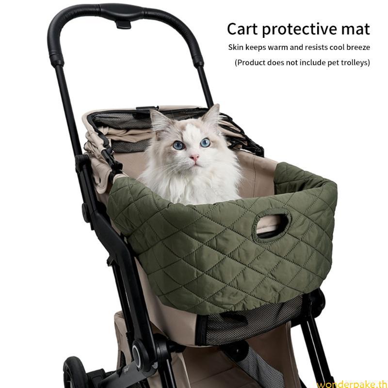 Wonder Breathable Lined Dog รถเข็นเด็ก Cushon สบาย Pad สําหรับการเดินทางยาว